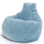 Green Bean Sitzsack, Hellblau, Textil, Oval, 80x90x90 cm, Hergestellt in...