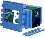 CLP Bodenschutzmatte, Blau, Kunststoff, 30x30 cm, Teppiche & B&ouml;den, Bodenbel&auml;ge,