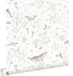 ESTAhome Tapete, Beige, Papier, 50x0.1 cm, Tapeten & Wandverkleidungen
