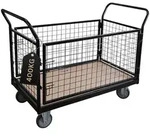 Proregal Transportwagen, Schwarz, Metall, 135x104x67 cm, Freizeit, Heimwerken,
