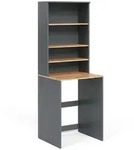 Vicco Waschmaschinenschrank, Anthrazit, Honigeiche, Holzwerkstoff, 3 F&auml;cher,