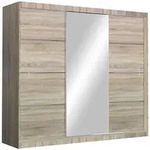 Masseno Schwebet&uuml;renschrank, Sonoma Eiche, Holzwerkstoff, 7 F&auml;cher, 2...