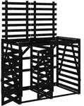 Deluke 2Er, Schwarz, Holz, 162x128.5x91.5 cm, Aufbewahrung & Schutzh&uuml;llen