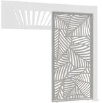Weide Seitenwand, Beige, Metall, 93x234x6 cm, Sonnen- & Sichtschutz, Pavillons &