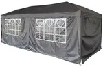 Deluke Pavillon, Schwarz, Kunststoff, 300x260x600 cm, Sonnen- & Sichtschutz,