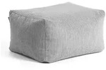 Mokebo Pouf, Grau, Textil, 65x35x55 cm, Oeko-Tex&reg;, Wohnzimmer, Hocker, Poufs
