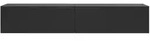 Selsey Tv-H&auml;ngeboard, Schwarz, Holzwerkstoff, Rechteckig, 175x28.4x31.6 cm,