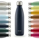 Blumtal Thermosflasche, Dunkelblau, Metall, 0.5 L, Zylindrisch, Lfgb, h&auml;lt...