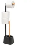 bremermann Wc-Garnitur,, Schwarz, Metall, 15x66x11 cm, Badezimmer, WC...