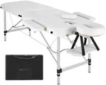 tectake Massageliege, Wei&szlig;, Metall, 60x89x205 cm, Freizeit, Wellness,...
