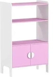 Aiyaplay B&uuml;cherregal, Rosa, Holzwerkstoff, Nachbildung, 2 F&auml;cher, 35x100x60...