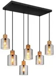 Globo Lighting Led, Schwarz, Holz, 33x120x67 cm, Lampen & Leuchten, LED Beleuchtung,