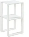 [en.casa] Beistelltisch, Wei&szlig;, Holzwerkstoff, 30x55x30 cm, Wohnzimmer,