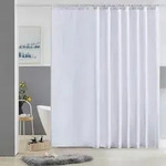 Duschvorhang, Wei&szlig;, Textil, 275x180 cm, Badtextilien, Duschvorh&auml;nge