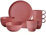 Mepal Fr&uuml;hst&uuml;cks-Set, Rosa, Rot, Kunststoff, 12-teilig, 2x2x2 cm, Essen & Trinken,