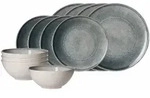 Ritzenhoff Breker Basic-Set, Blau, Grau, Keramik, 12-teilig, Rund, 2x2x2 cm, Essen &