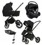 BabyLux Kinderwagen, Schwarz, Textil, 58x98 cm, Baby on Tour, Kinderwagen,