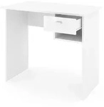Vicco Schreibtisch, Wei&szlig;, Holzwerkstoff, 2 F&auml;cher, 1 Schubladen,