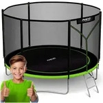 Gartentrampolin, Gr&uuml;n, Metall, 312x312 cm, Outdoor Spielzeug