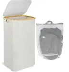 W&auml;schekorb, Beige, Textil, 5.3x42x33 cm, Ordnen & Aufbewahren, W&auml;schek&ouml;rbe &