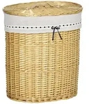 Homcom W&auml;schekorb,, Natur, Holz, 38x57x51 cm, Ordnen & Aufbewahren, W&auml;schek&ouml;rbe &