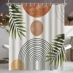 Duschvorhang, Mehrfarbig, Textil, 240x200 cm, Badtextilien, Duschvorh&auml;nge