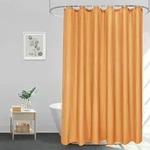 Duschvorhang, Orange, Textil, 180x200 cm, Badtextilien, Duschvorh&auml;nge