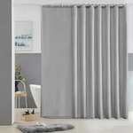 Duschvorhang, Grau, Textil, 72x108 cm, Badtextilien, Duschvorh&auml;nge