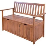 [en.casa] Gartenbank, Akazie, Holz, 60x88x130 cm, Gartenm&ouml;bel, Gartenb&auml;nke