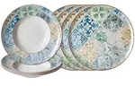 Ritzenhoff Breker Pizza, Gr&uuml;n, Keramik, 8-teilig, Rund, 2x2x2 cm, Essen & Trinken,