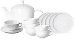 Ritzenhoff Breker Teeservice, Wei&szlig;, Keramik, 13-teilig, Rund, 2x2x2 cm, Essen &