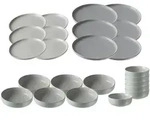 Ritzenhoff Breker Teller, Mintgr&uuml;n, Keramik, 24-teilig, 2x2x2 cm, Essen & Trinken,
