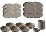 Ritzenhoff Breker Teller, Taupe, Keramik, 24-teilig, 2x2x2 cm, Essen & Trinken,