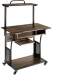 tectake Schreibtisch, Rost, Holzwerkstoff, Quadratisch, 65.5x130.5x80 cm,