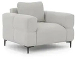 S-Style Sessel, Hellgrau, Textil, Echtholz, Teilmassiv,Birke, Buche, 1-Sitzer,