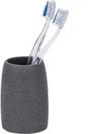 Wenko Zahnputzbecher, Grau, Kunststoff, 10.5 cm, Badaccessoires, Waschplatzzubeh&ouml;r,