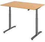 b&uuml;m&ouml; Schreibtisch, Buche, Graphit, Holzwerkstoff, Nachbildung,Buche,...