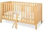 Pinolino Gitterbett Enno, Buche, Holz, Buche, vollmassiv, 149x85x77 cm, zum