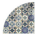 Tulup Glasplatte, Blau, Glas, Formgebogen, 100x100x0.4 cm, Kleinm&ouml;bel, Kamine &