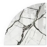 Tulup Glasplatte, Wei&szlig;, Glas, Formgebogen, 100x100x0.4 cm, Kleinm&ouml;bel, Kamine...