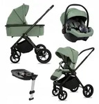 BabyLux Kinderwagen, Gr&uuml;n, Textil, 58x98 cm, Baby on Tour, Kinderwagen,