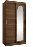 Mirjan24 Schwebet&uuml;renschrank, Nussbaum, Holzwerkstoff, 2 Schubladen,...