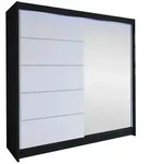 Mirjan24 Schwebet&uuml;renschrank, Klar, Holzwerkstoff, Rechteckig, 180x215x58 cm,