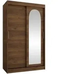 Mirjan24 Schwebet&uuml;renschrank, Nussbaum, Holzwerkstoff, 2 Schubladen,...
