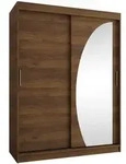 Mirjan24 Schwebet&uuml;renschrank, Nussbaum, Holzwerkstoff, Rechteckig, 150x200x62...