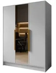 Masseno Dreht&uuml;renschrank, Wei&szlig;, Holzwerkstoff, 8 F&auml;cher, Rechteckig,...