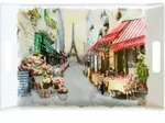 Lashuma Tablett, Mehrfarbig, Kunststoff, Stadtarchitektur, Rechteckig, 35x3x54...