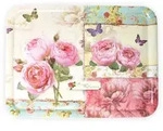 Lashuma Tablett, Rosa, Kunststoff, Floral, Rechteckig, 37x2x50 cm,...