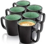 S&auml;nger Kaffeebecher, Gr&uuml;n, Stein, 6-teilig, 0.43 L, Rund, kratzfest, Kaffee &...