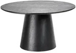 Beliani Couchtisch, Schwarz, Holzwerkstoff, Rund, 80x47x80 cm, Wohnzimmer,